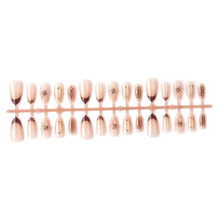Elegant Floral Accent Press-On Nail Art Stornfield