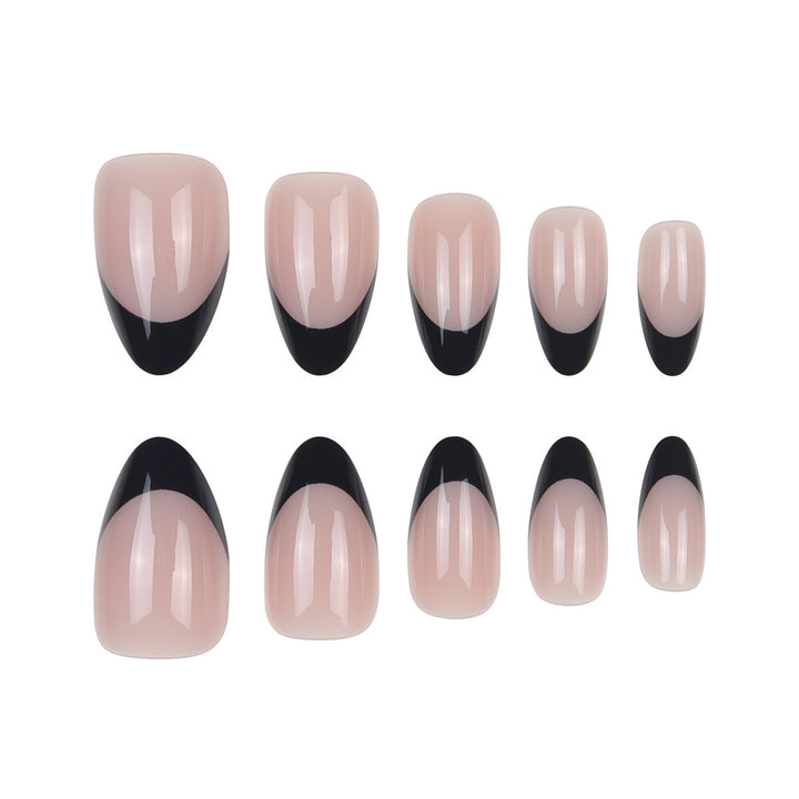 Elegant French Tip Nail Art Extensions Stornfield