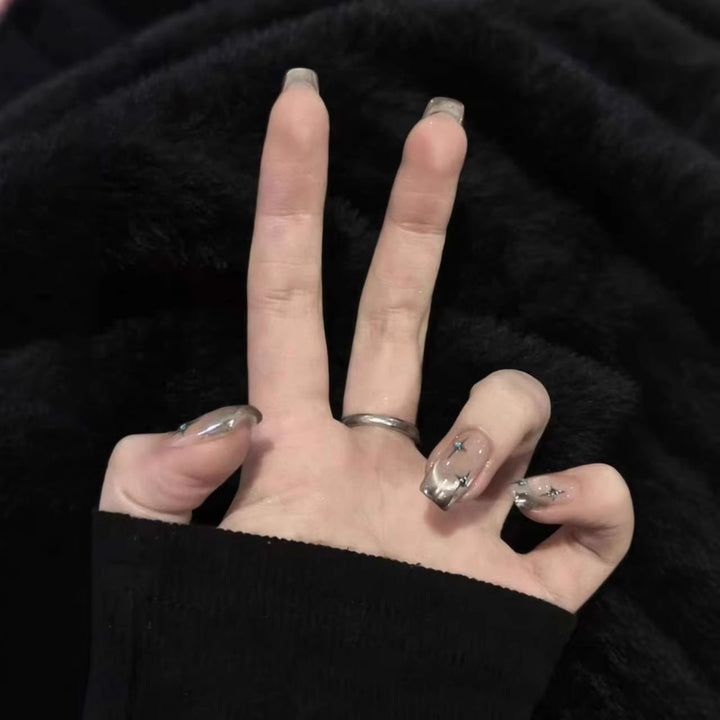 Starry Ombre Press-On Nail Art Set