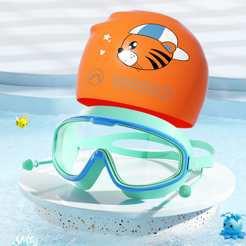 Kids Fun Tiger-Themed Swim Set Stornfield