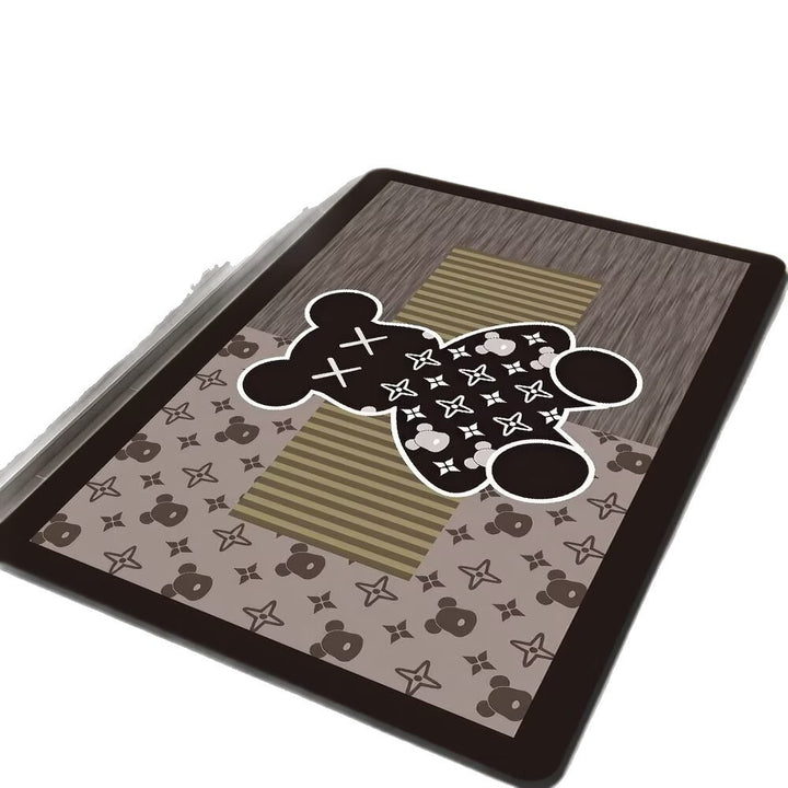 Geometric Hexagonal Pattern Bath Mat Stornfield