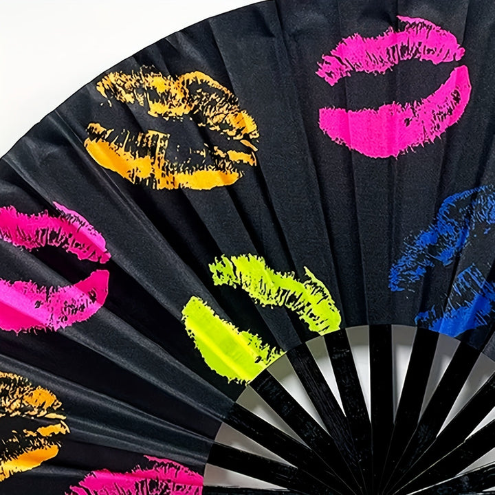 Ladies fan with colorful designs Stornfield