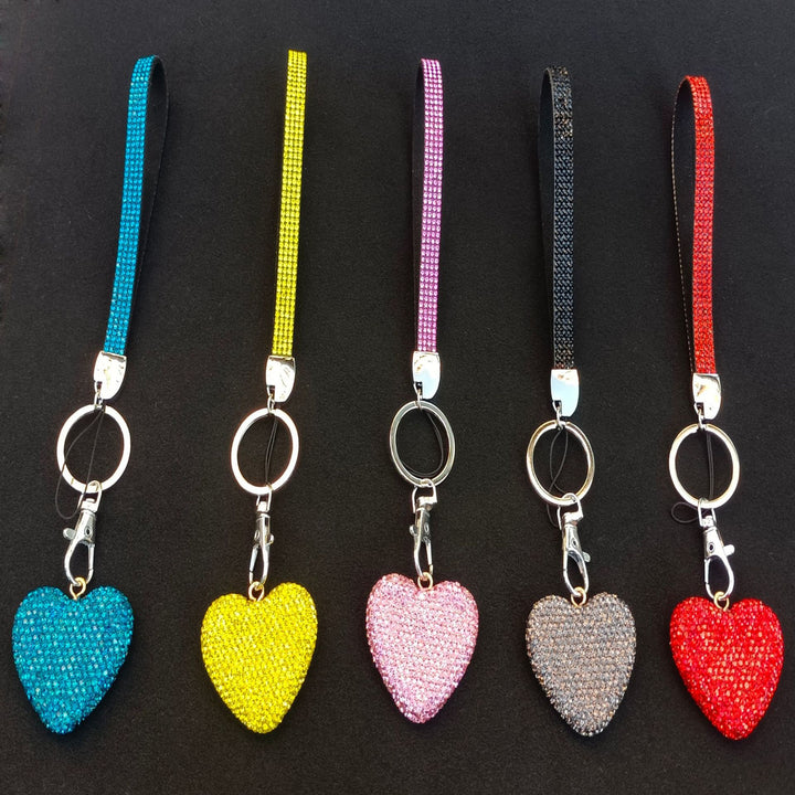 Rhinestone Heart Keychain Stornfield
