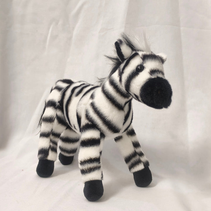 Plush Zebra Stuffed Animal with Soft Striped Fur and Realistic Mane Stornfield