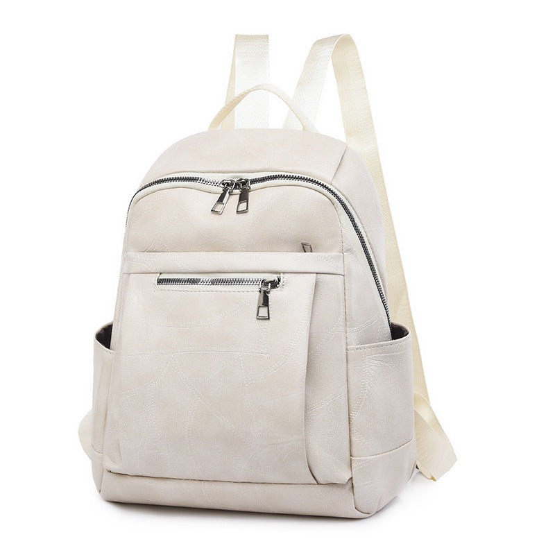 Luxurious Multi-Compartment Leather Backpack Stornfield