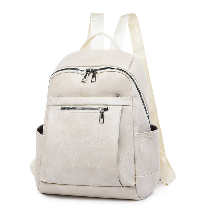 Luxurious Multi-Compartment Leather Backpack Stornfield