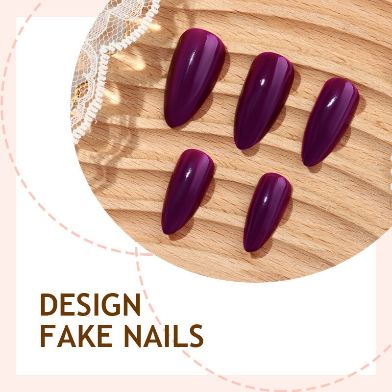 Luxury artificial nail set with pointed designs Stornfield