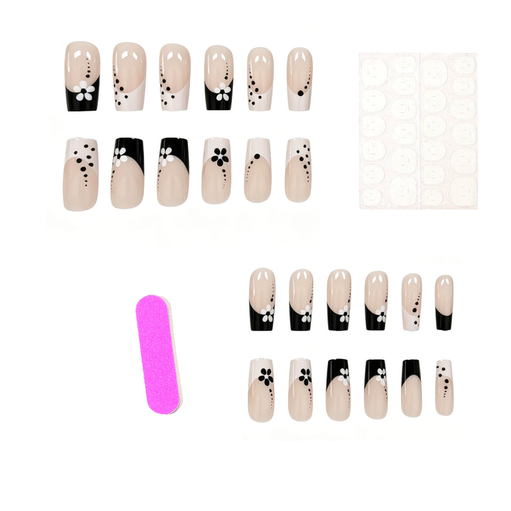Decorative Floral Acrylic Press-On Nail Art Stornfield