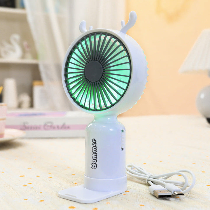 Women's Portable Hand Fan with Cute Ears Stornfield