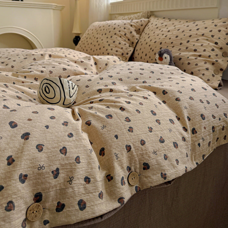 Elegant Floral Patterned Duvet Cover Set