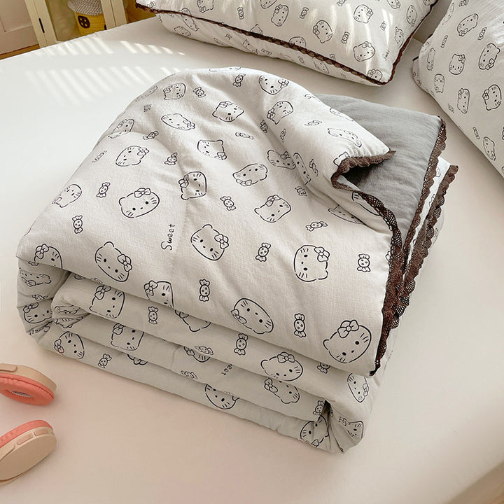 Ladies comfort duvet with delicate floral pattern and high-quality filling Stornfield