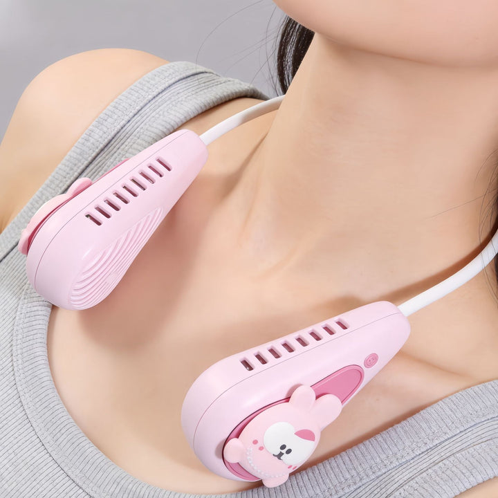 Ladies Portable Neck Fan with Cute Animal Design Stornfield