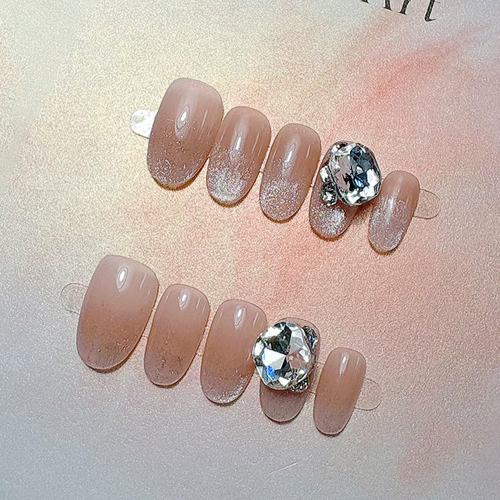 Classic French Tip Press-On Nail Set Stornfield