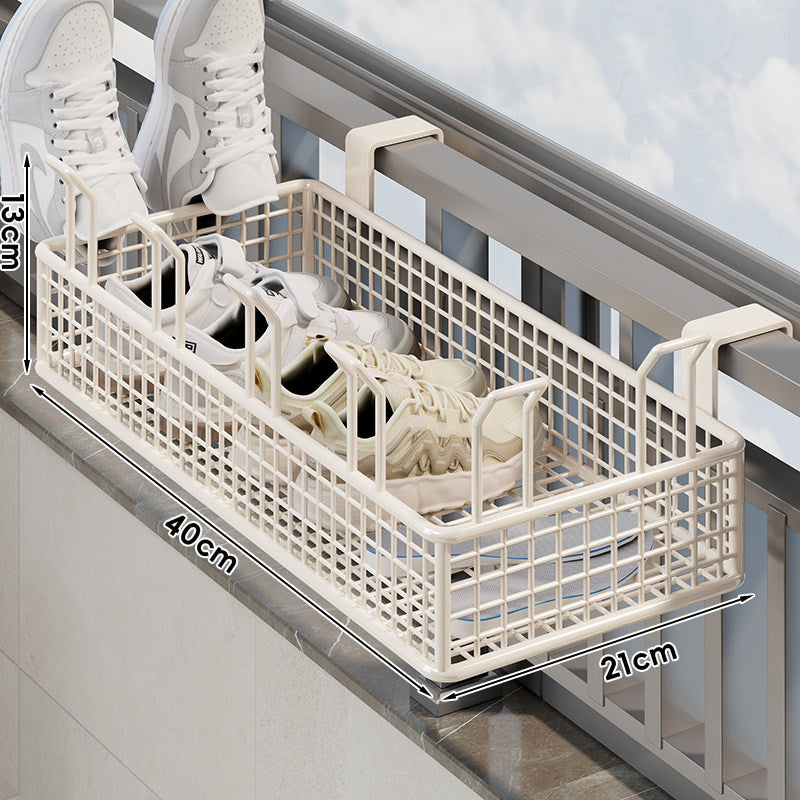 Over-Window Adjustable Mesh Shoe & Insole Drying Basket