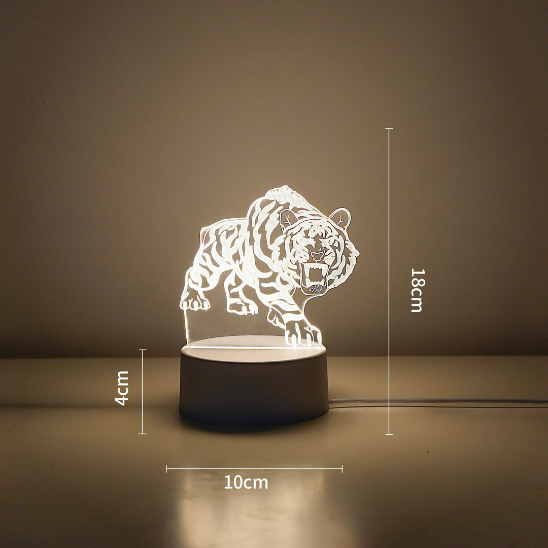 LED Tiger Figure Decorative Lamp