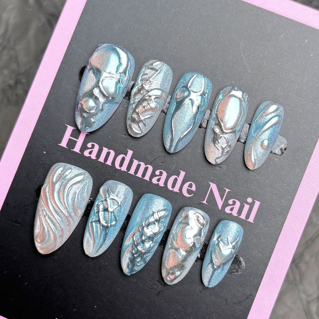 Artistic Press-On Nails Set