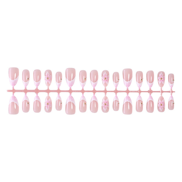 Elegant Floral Press-On Nail Art Set Stornfield 1788496102