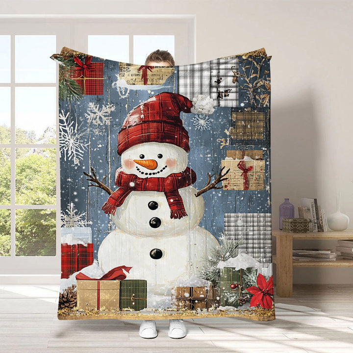 Holiday-Themed Fleece Throw Blanket
