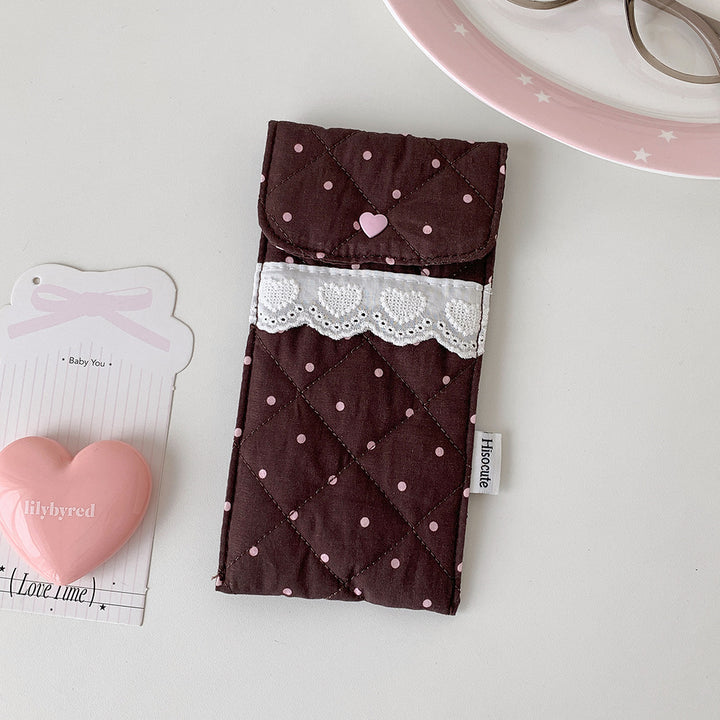 Quilted Heart Detail Pencil Case Stornfield