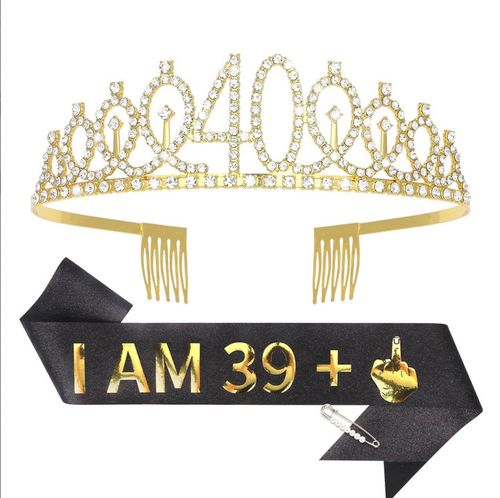 Ladies Glittering Crown with Swarovski Stones Stornfield