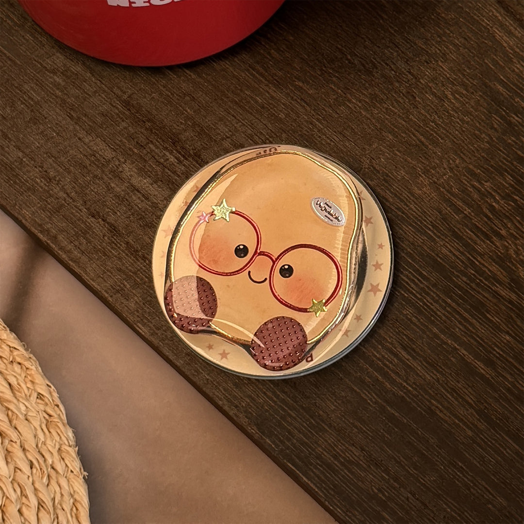 Funny coaster in eggplant design Stornfield