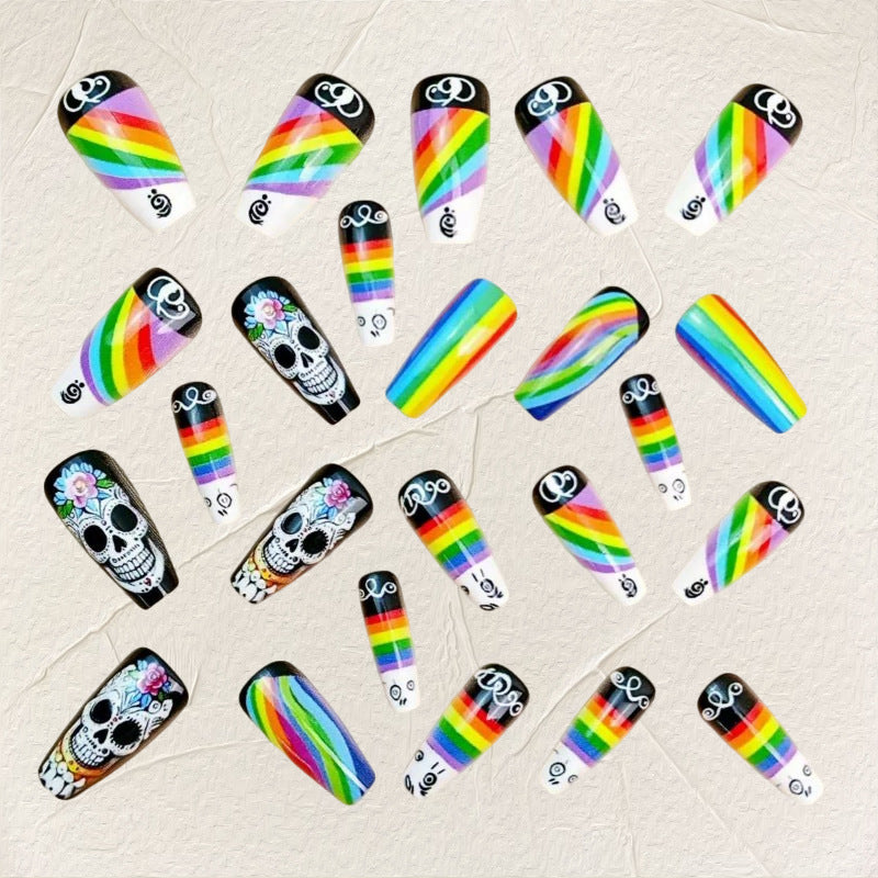 Creative artificial nails with skull design Stornfield