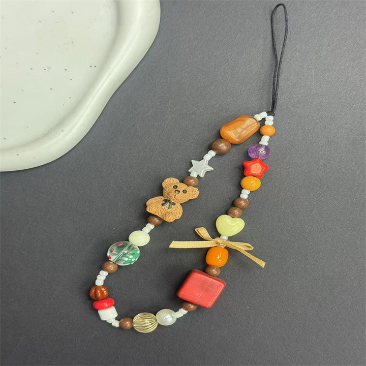 Playful Beaded Charm Phone Lanyard Stornfield 1790136000