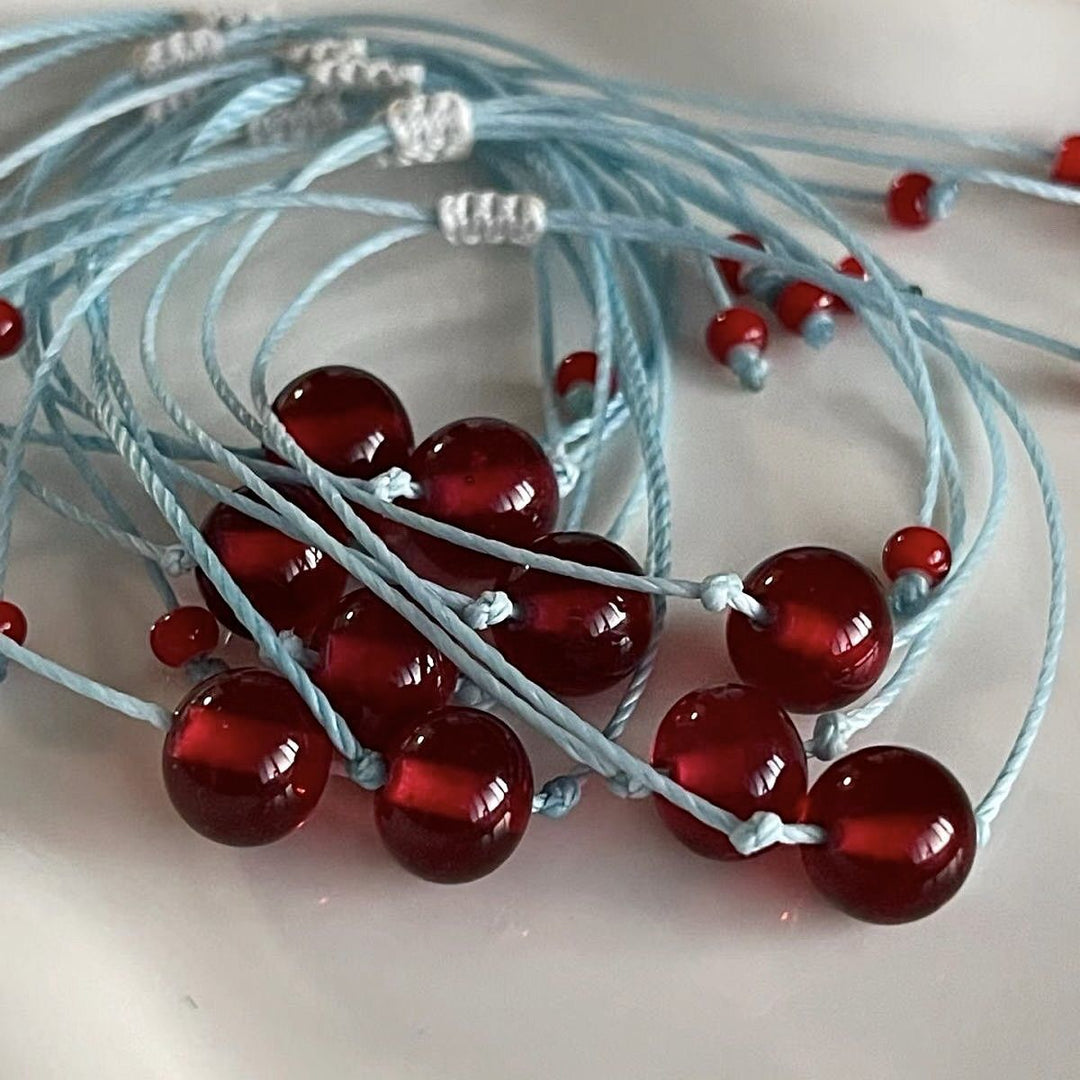 Adjustable Cord and Gemstone Bracelet Stornfield