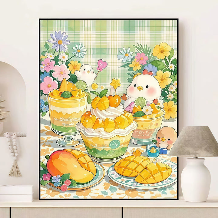 Fruity Dessert-Themed Canvas Art Print Stornfield