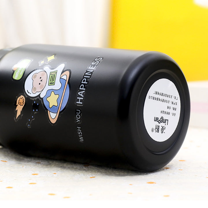 Ladies Insulated Water Bottle with Practical Push-Button Lid and Animal Motif Stornfield