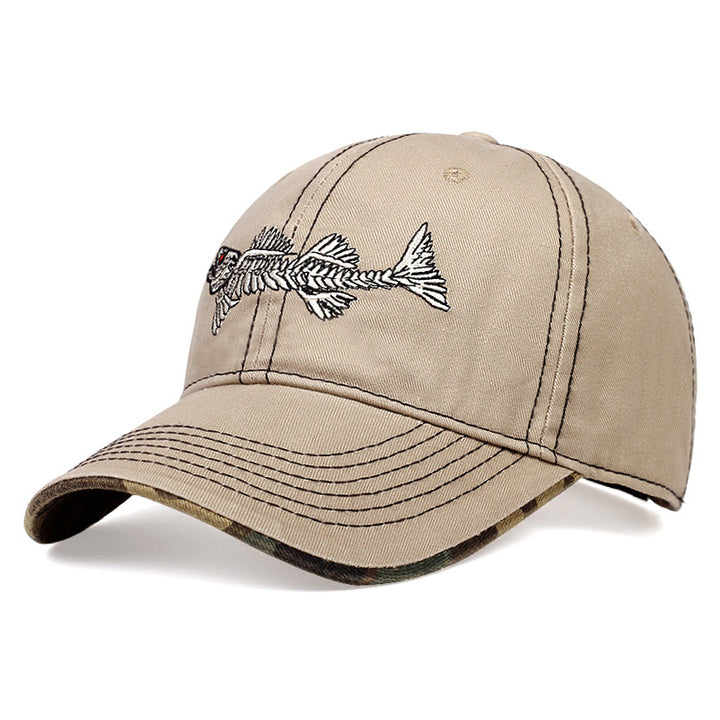 Men's Embroidered Fishing-Themed Baseball Cap Stornfield