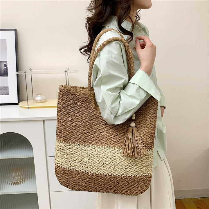 Hand-knotted Seasonal Beach Bag Stornfield