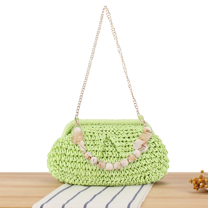 Braided Clutch with Pearl Accent Stornfield