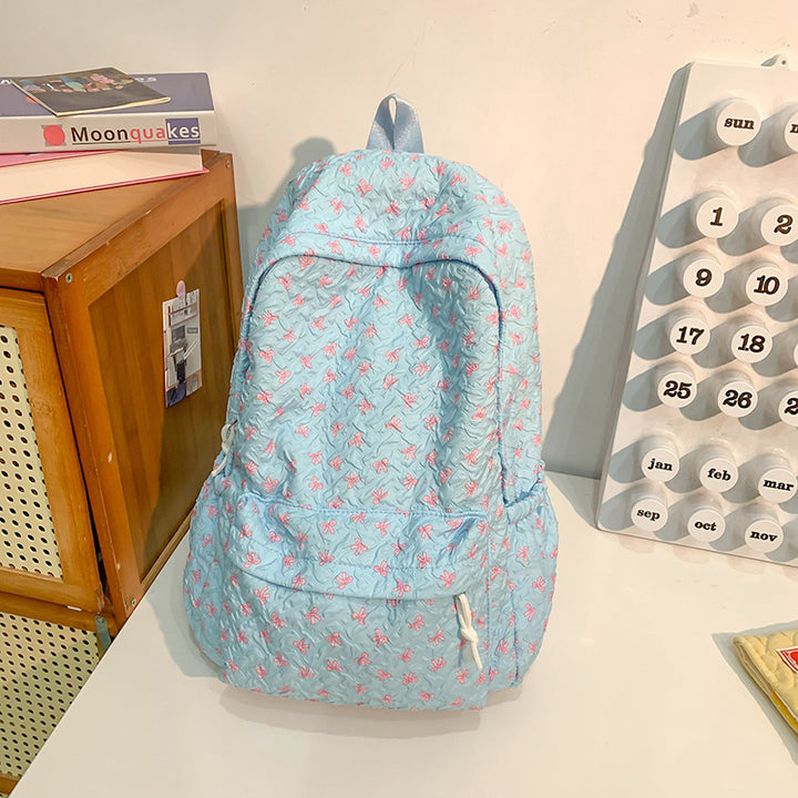 Quilted Floral Patterned Backpack Stornfield
