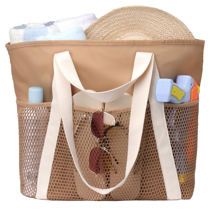 Multifunctional shopping bag with mesh fabric Stornfield