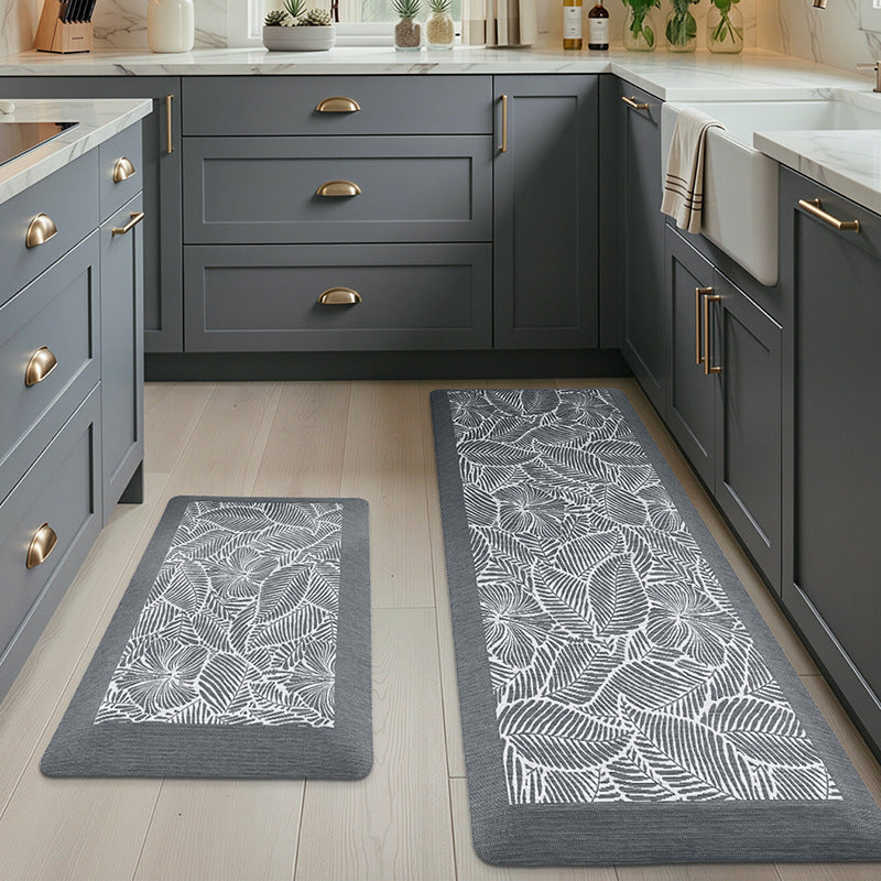 Leaf Pattern Kitchen Comfort Mat for Home Kitchen
