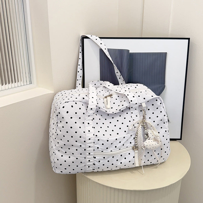 Stylish Polka Dot Travel Duffle Bag Stornfield