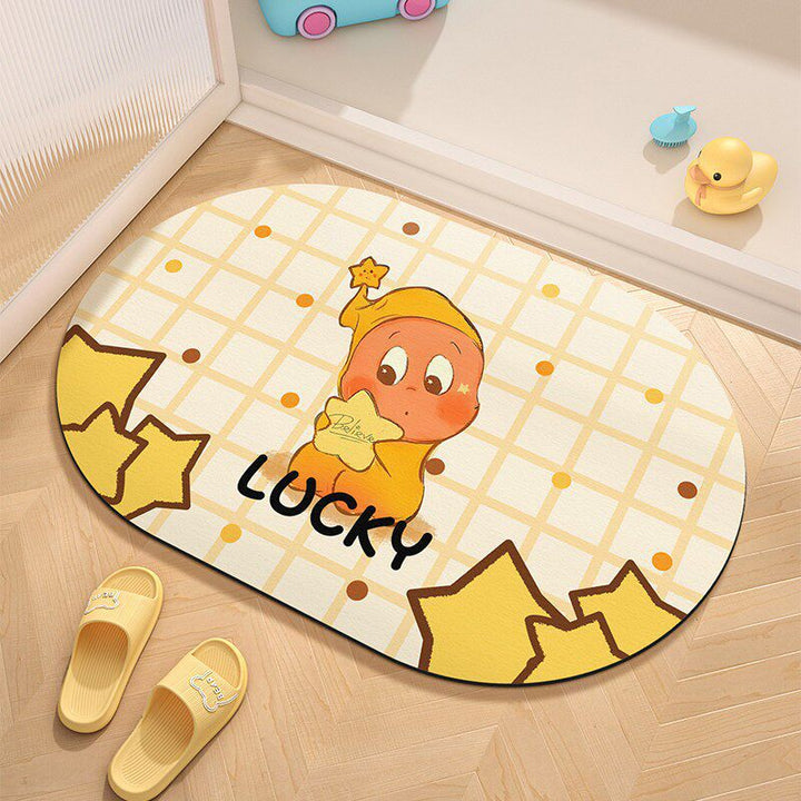 Cute Cartoon Character Welcome Mat