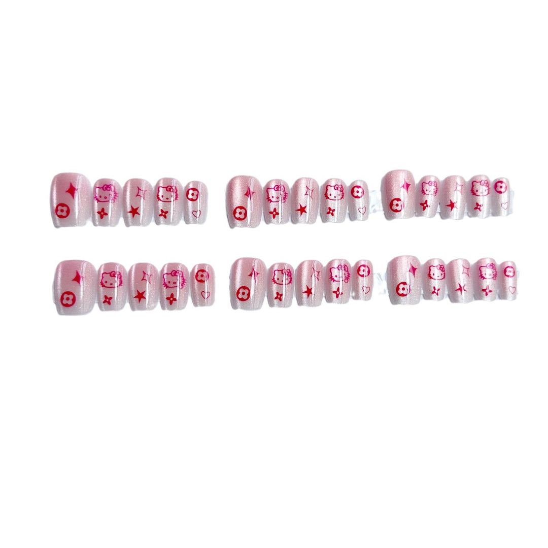 Playful Character-Themed Press-On Nail Collection