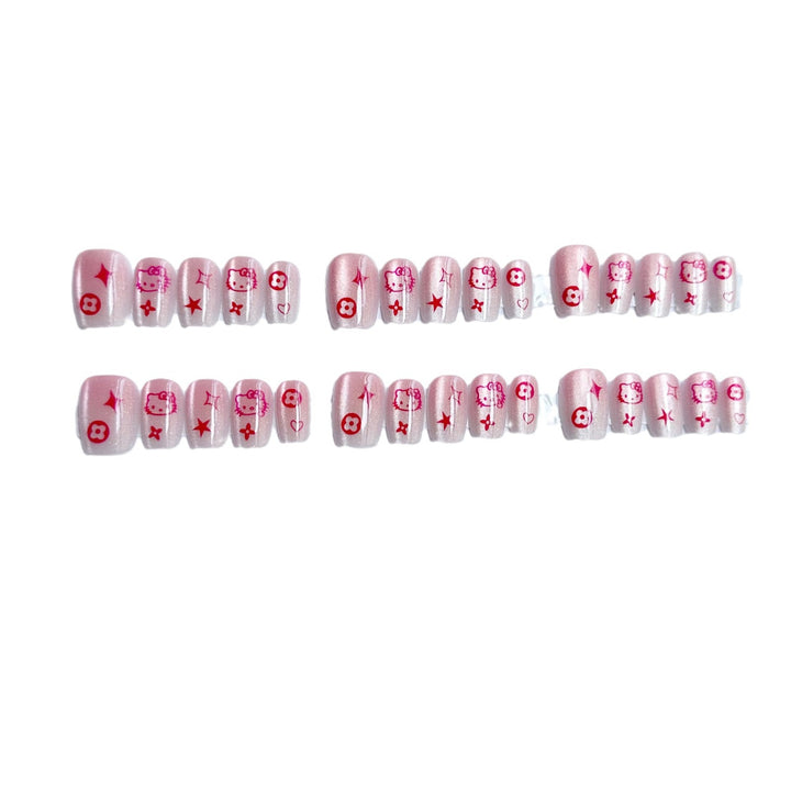 Playful Character-Themed Press-On Nail Collection