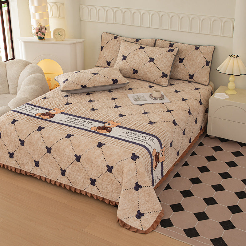 Playful Cartoon-Themed Bedspread Set