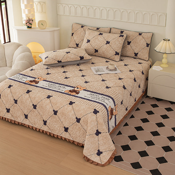 Playful Cartoon-Themed Bedspread Set