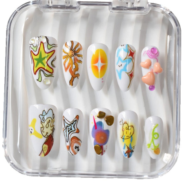 Artistic Themed Press-On Nail Set Stornfield