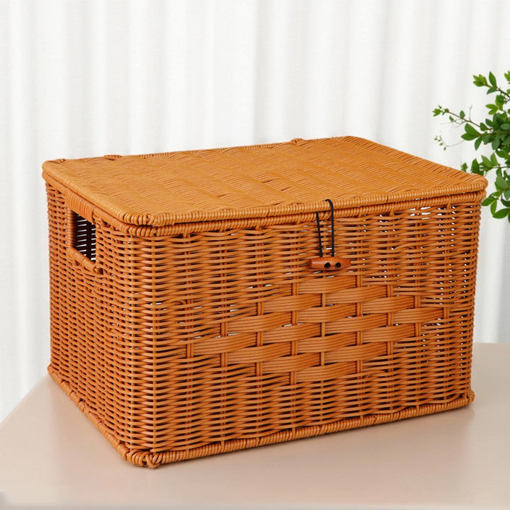 Versatile Natural Woven Storage Chest Stornfield