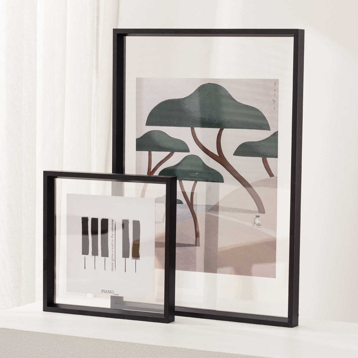Artistic Framed Cat Illustration