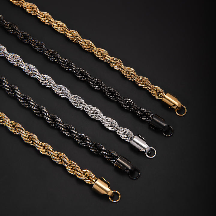 Braided Gold Statement Bracelet Stornfield