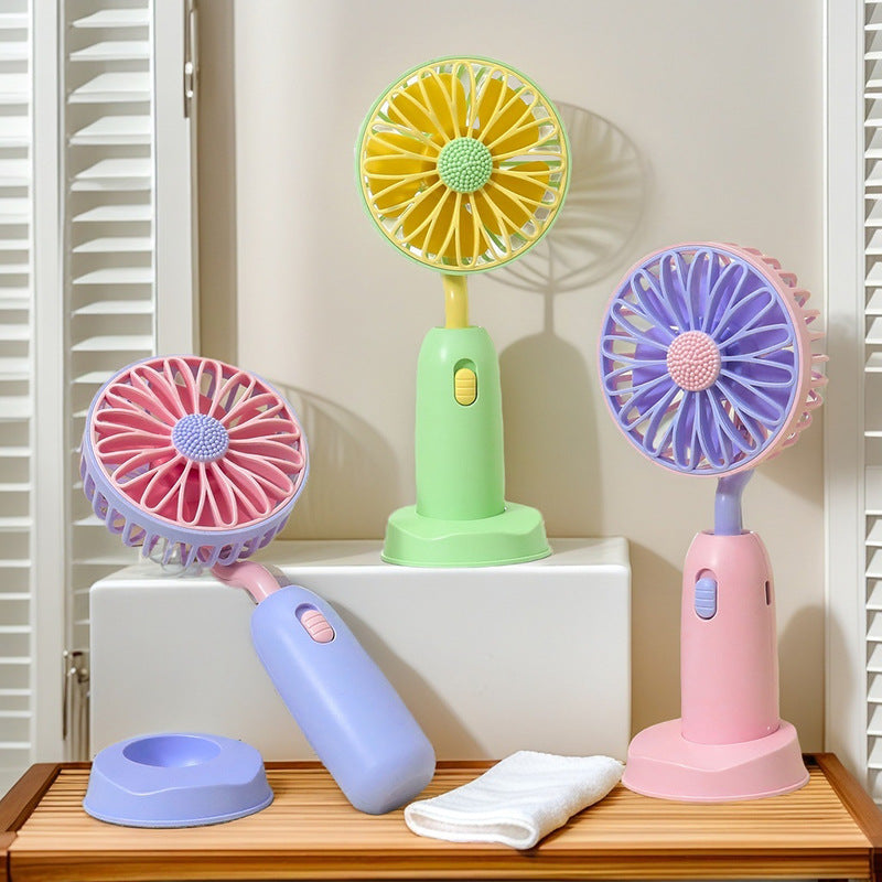 Women's Portable Hand Fan with Gentle Rotation Function Stornfield