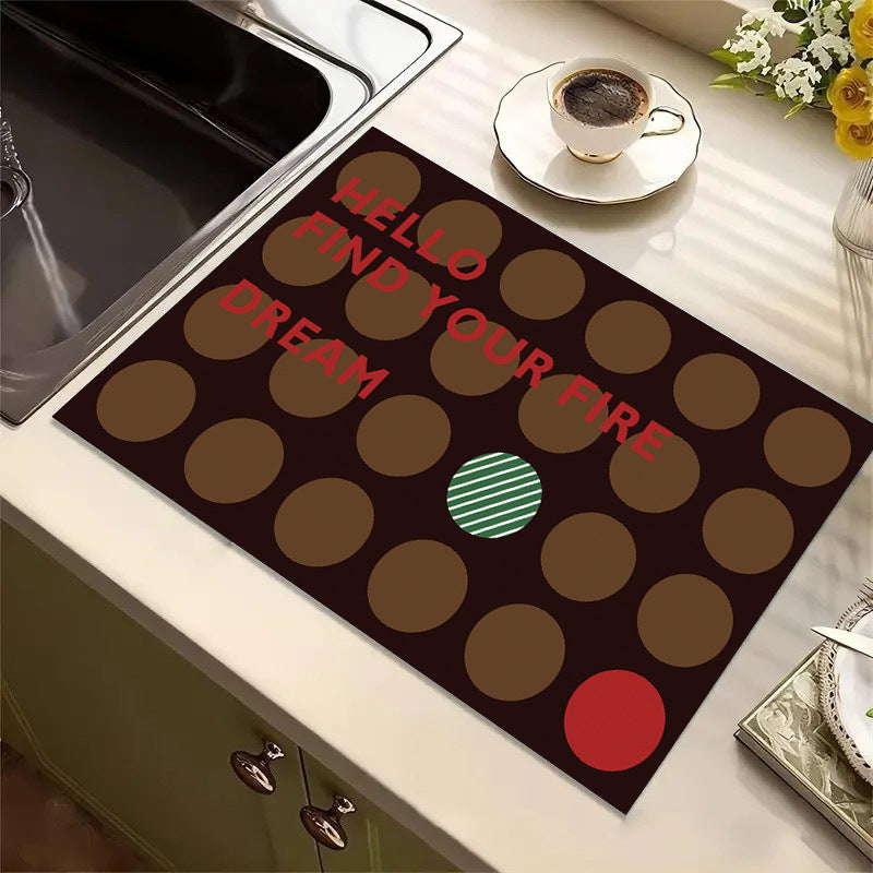 Playful Textured Kitchen Mat Stornfield
