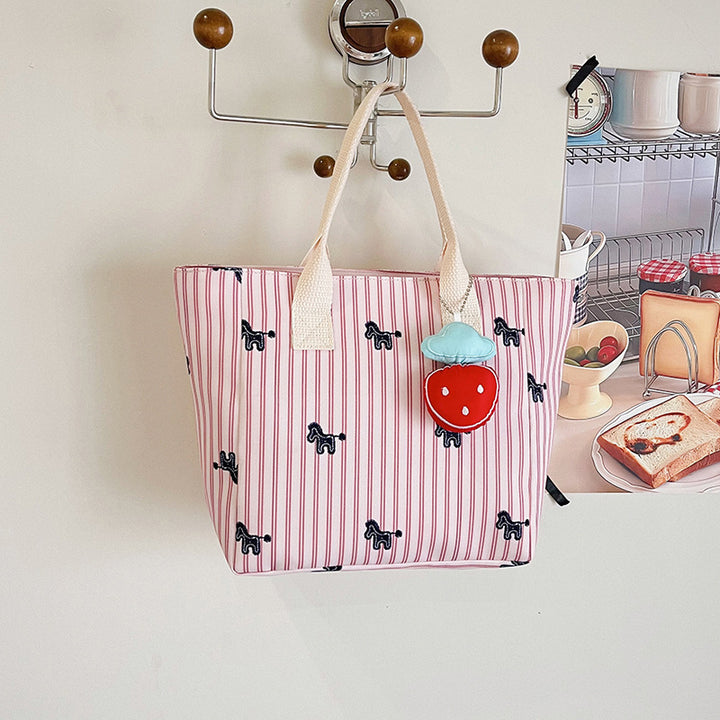 Playful Animal Print Tote Bag