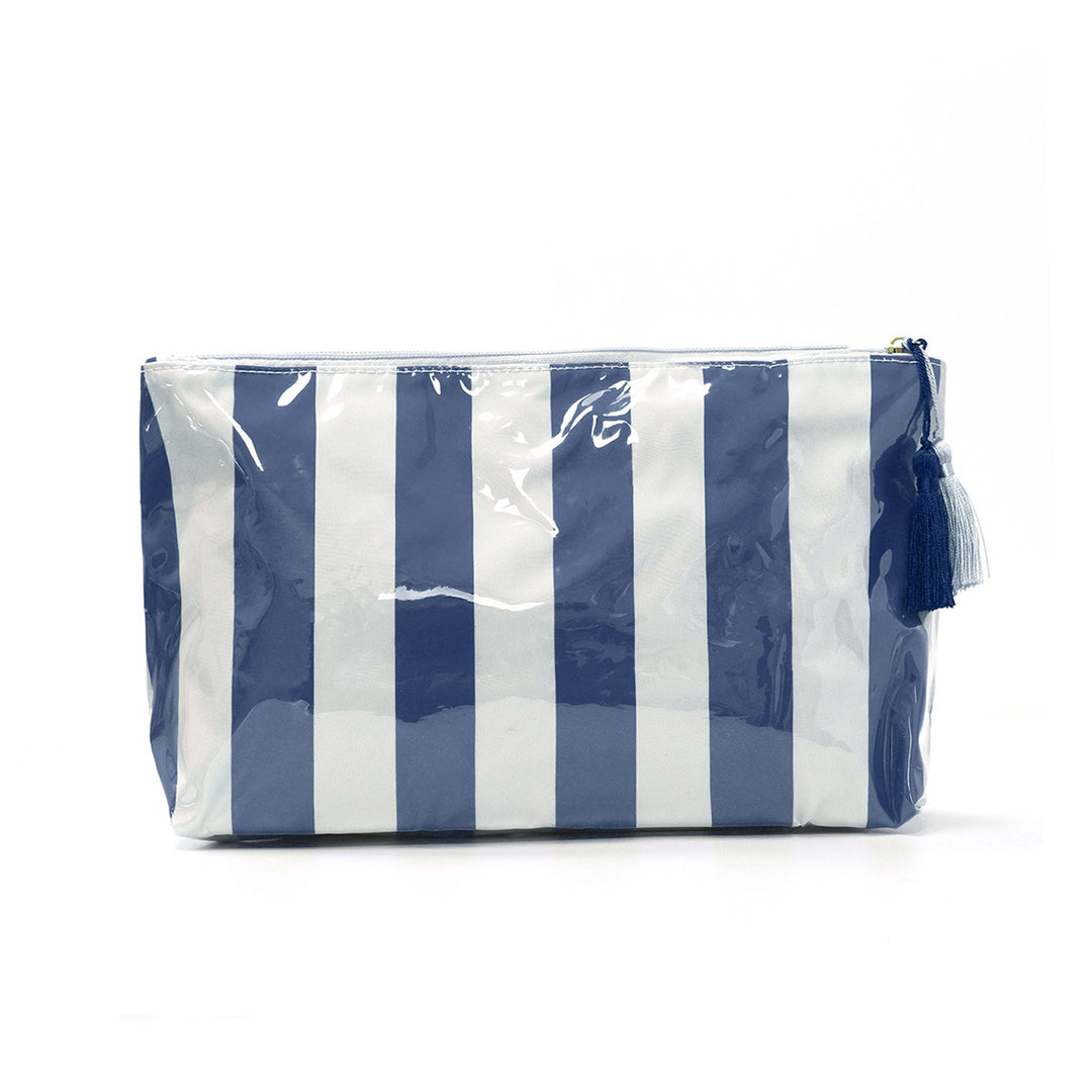 Cosmetic pouch with practical zipper and colorful checkered pattern Stornfield